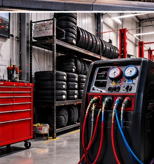 Automotive service equipment and tire maintenance