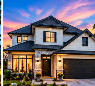Modern family home exterior